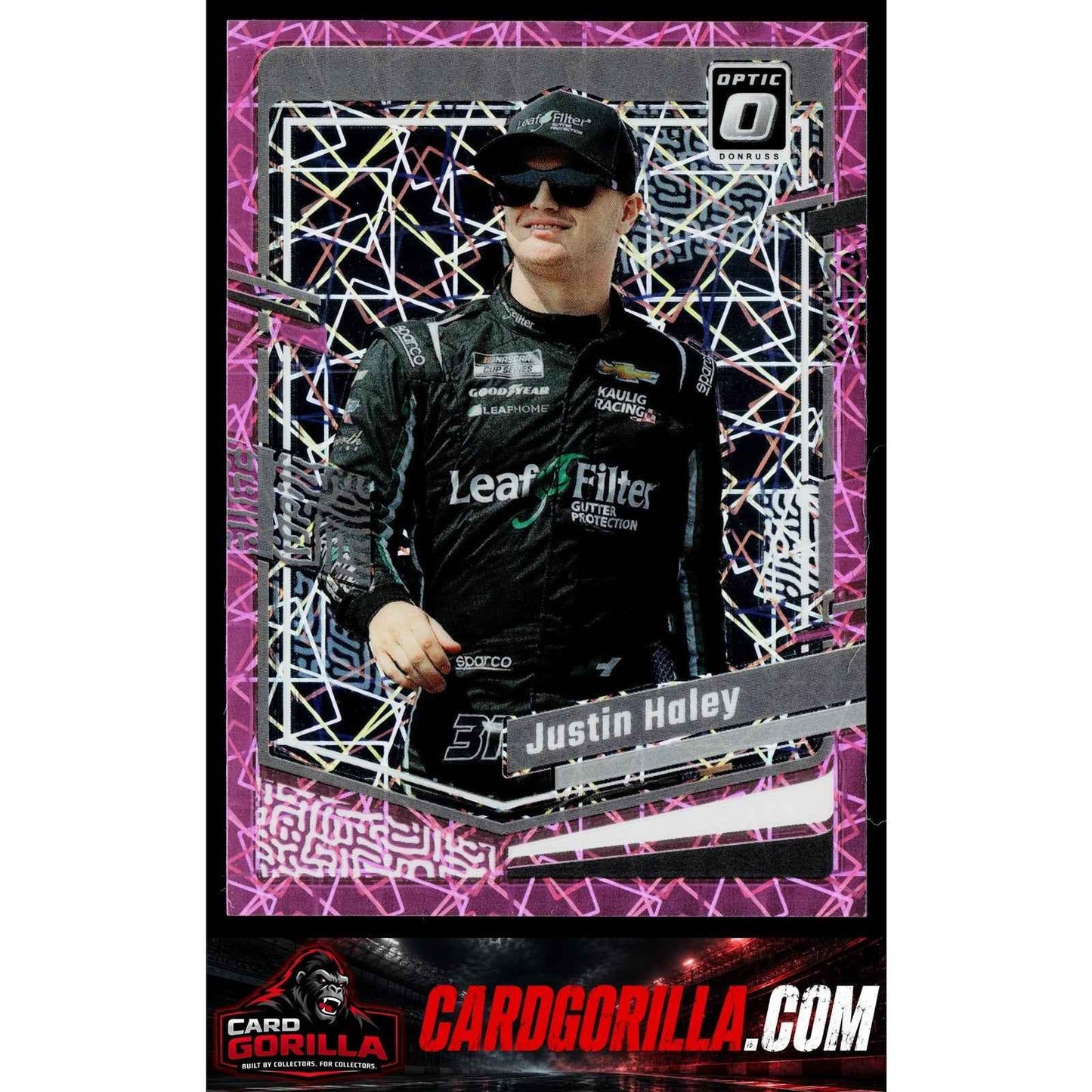 2024 Donruss #38 Justin Haley Optic Pink Velocity #/79