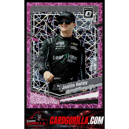 2024 Donruss #38 Justin Haley Optic Pink Velocity #/79