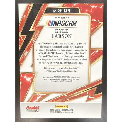 2025 Panini Select Kyle Larson #18 Sparks Ice Prizm