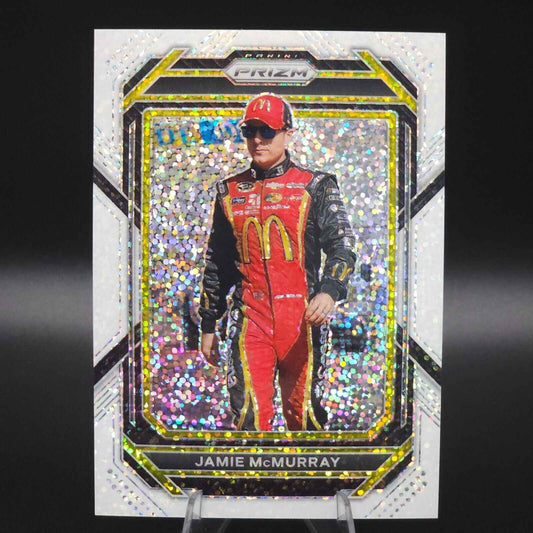 2023 Panini Prizm - Jamie McMurray #54 White Sparkle Prizm - NASCARD.shop
