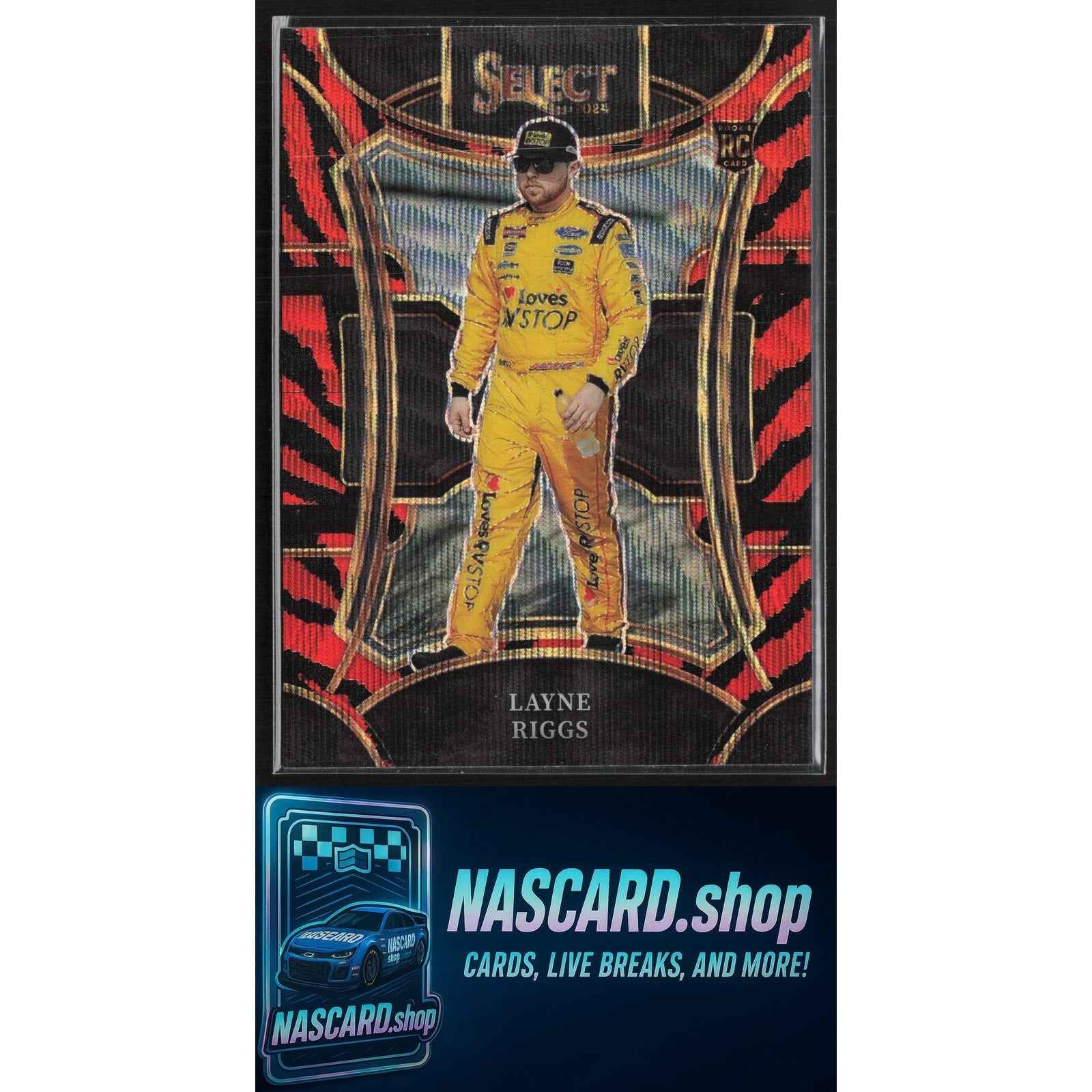 2024 Panini Select #227 Layne Riggs Tiger Prizms RC