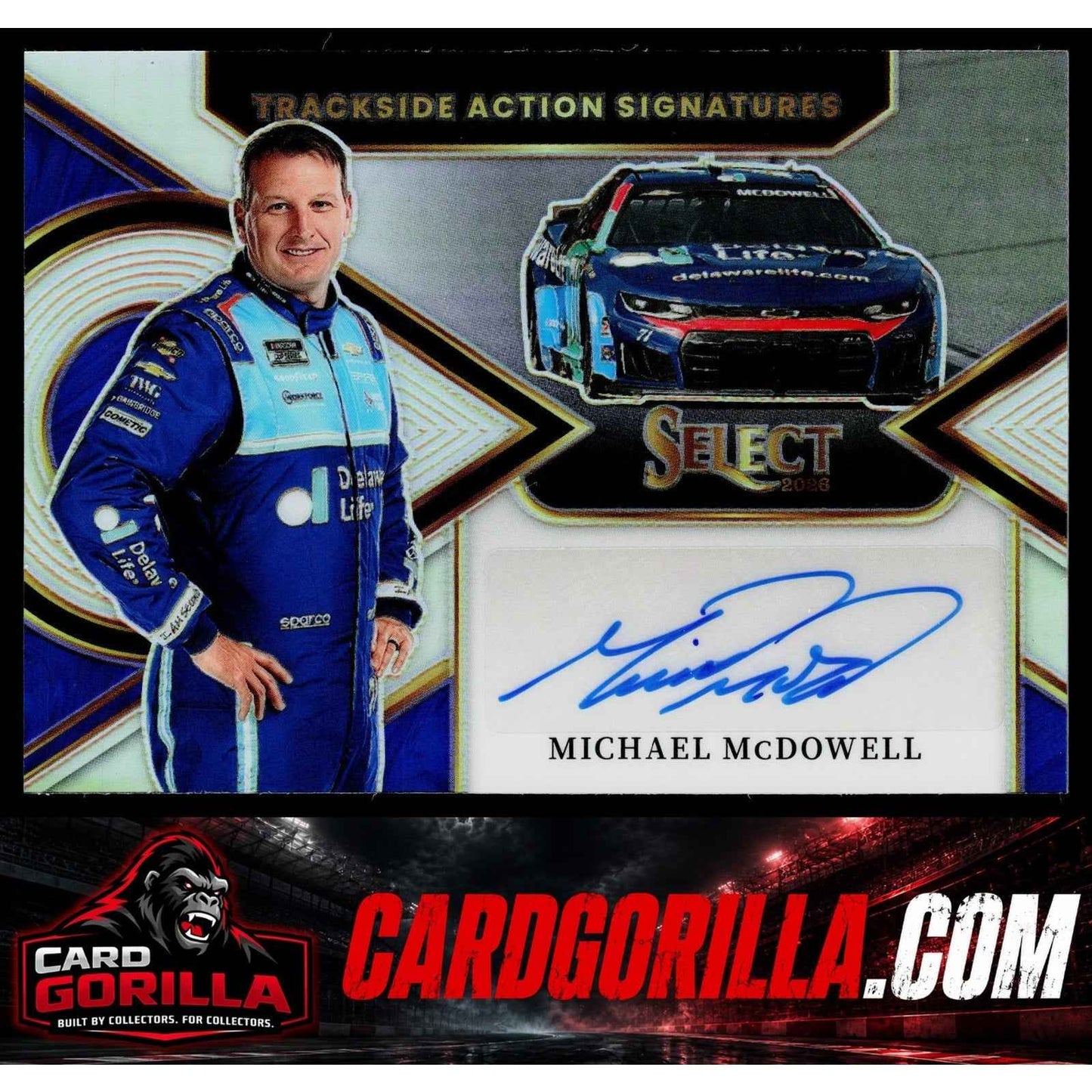 2026 Panini Select #TAS-MMC Michael McDowell Trackside Action Signatures