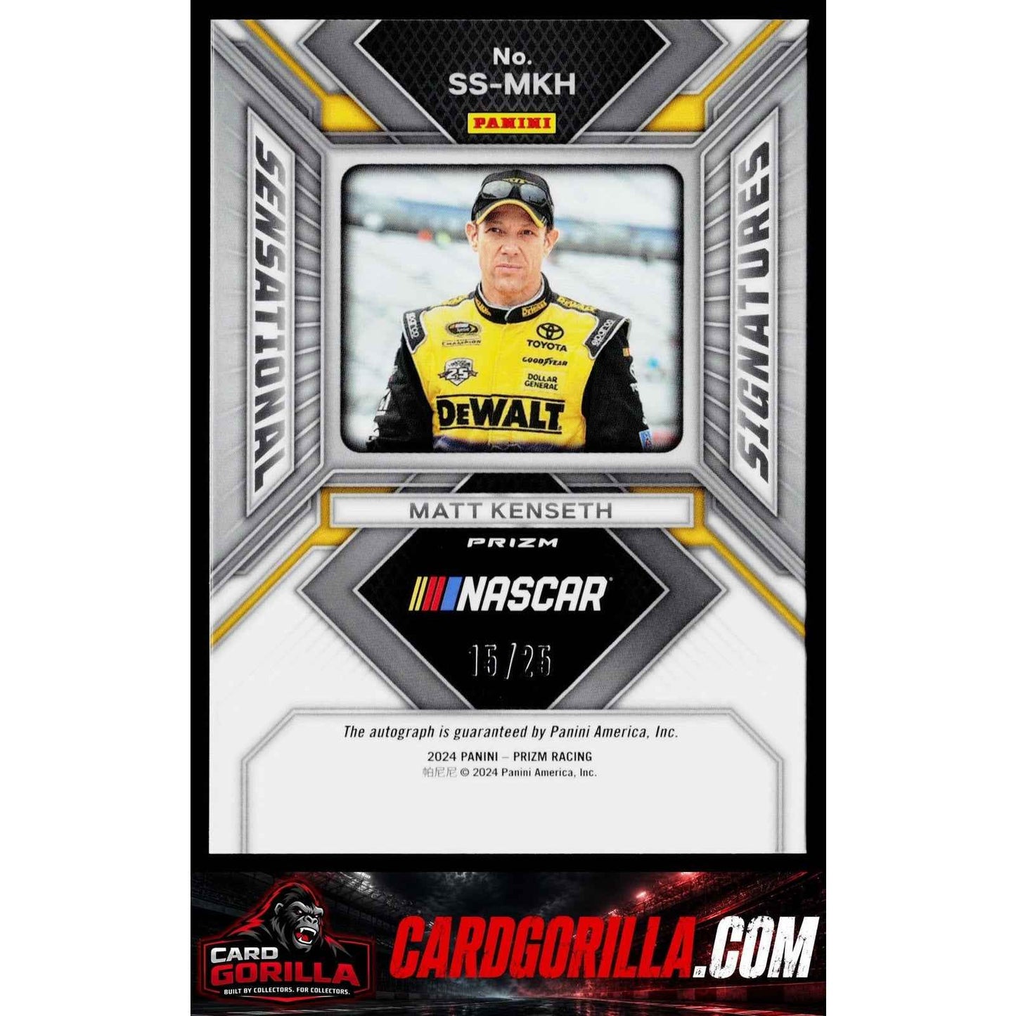 2024 Panini Prizm #SS-MKH Matt Kenseth Sensational Signatures Mojo #/25
