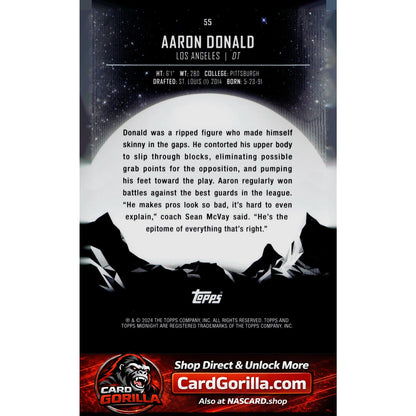 2024 Topps Midnight #55 Aaron Donald Midnight #/12