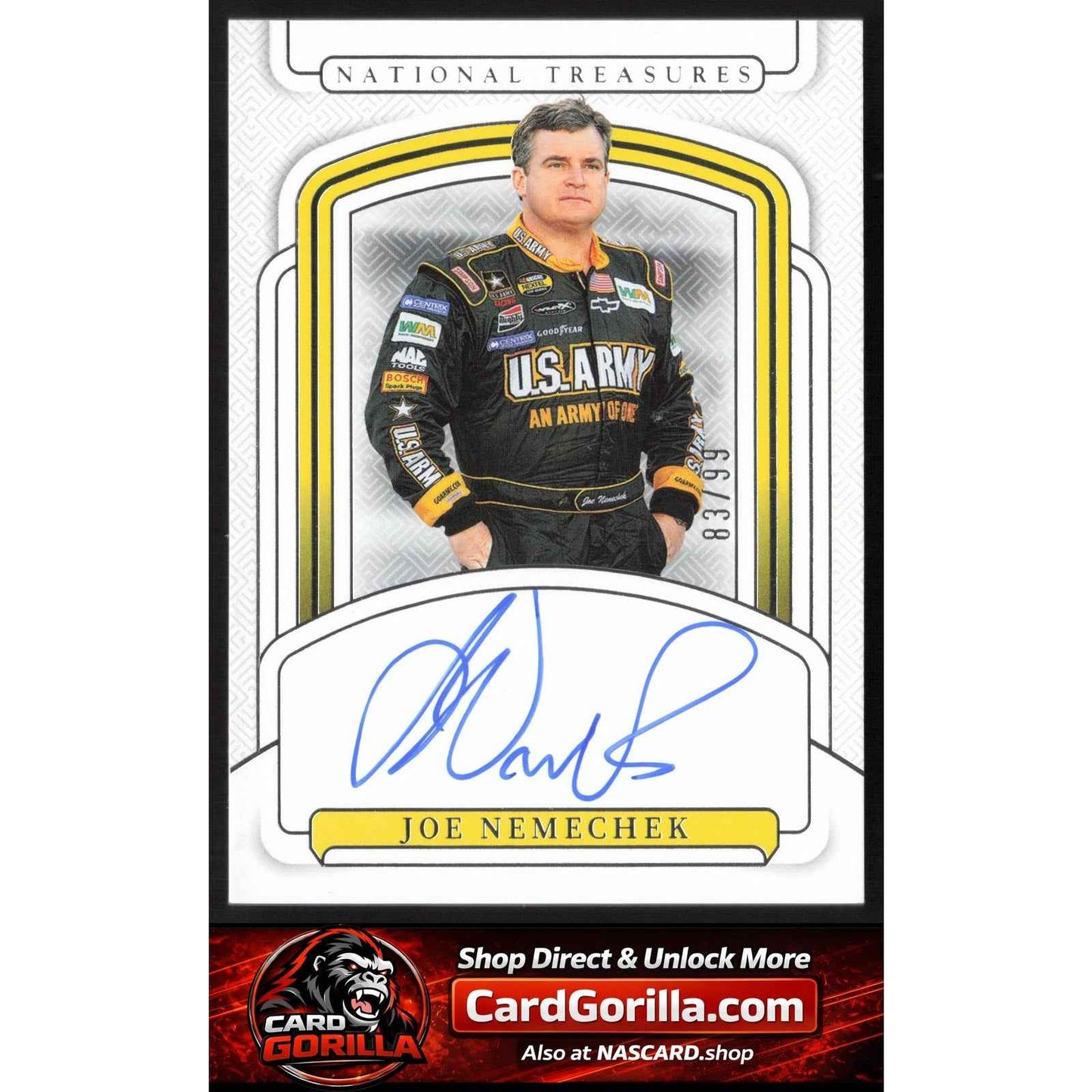 2025 Panini National Treasures #S-JOE Joe Nemechek Signatures #/99
