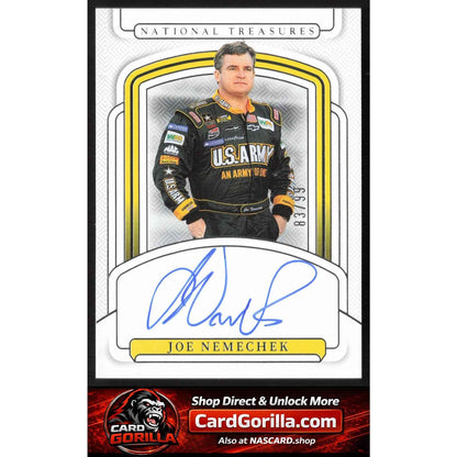 2025 Panini National Treasures #S-JOE Joe Nemechek Signatures #/99