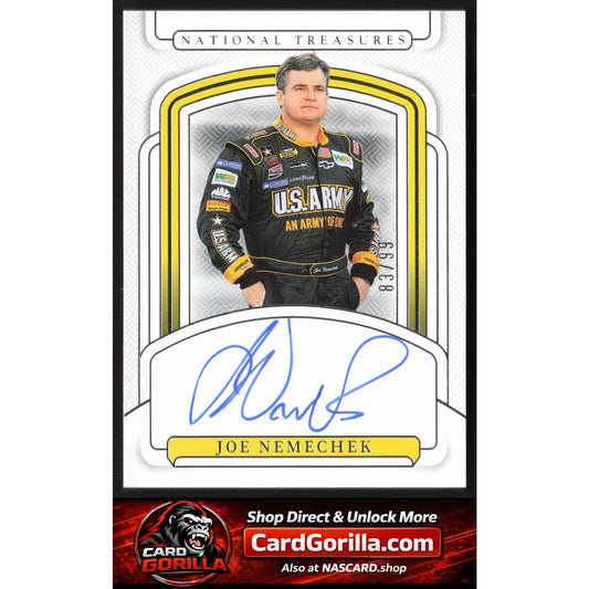 2025 Panini National Treasures #S-JOE Joe Nemechek Signatures #/99