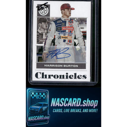2022 Panini Chronicles #20 Harrison Burton Chronicles Autographs - NASCARD.shop