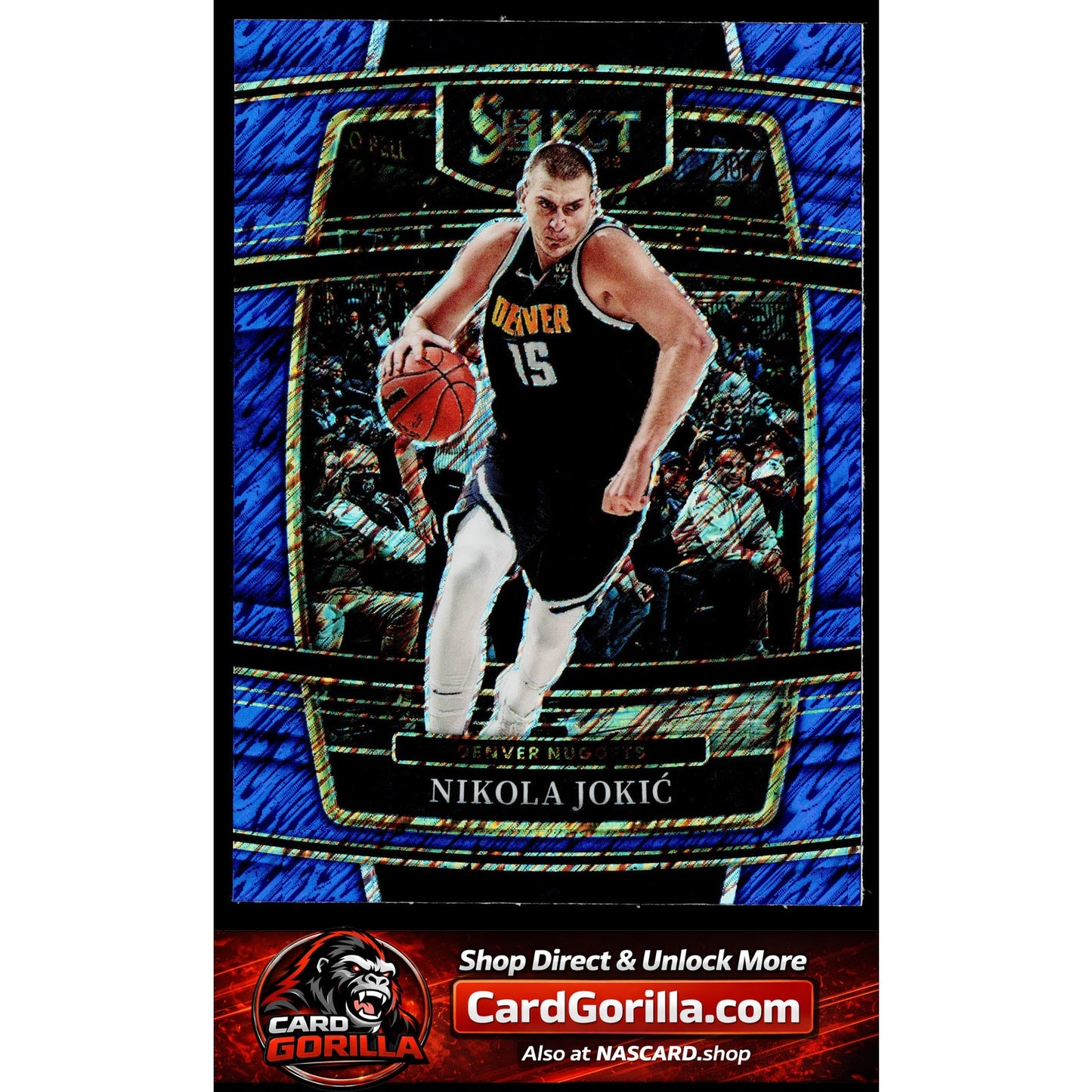 2021-22 Panini Select #82 Nikola Jokic Blue Shimmer Prizms