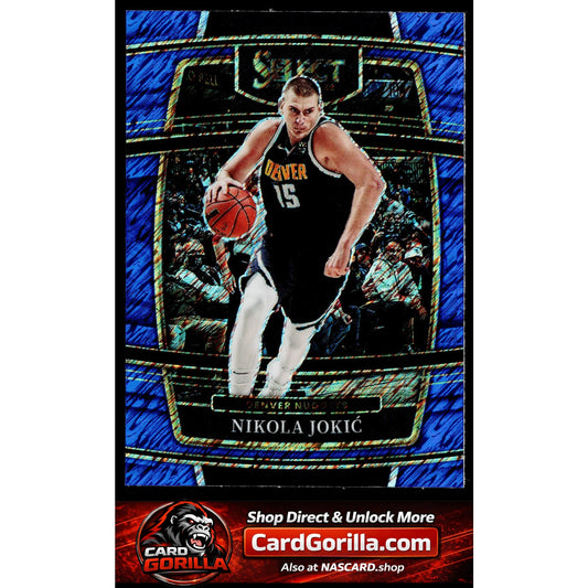 2021-22 Panini Select #82 Nikola Jokic Blue Shimmer Prizms