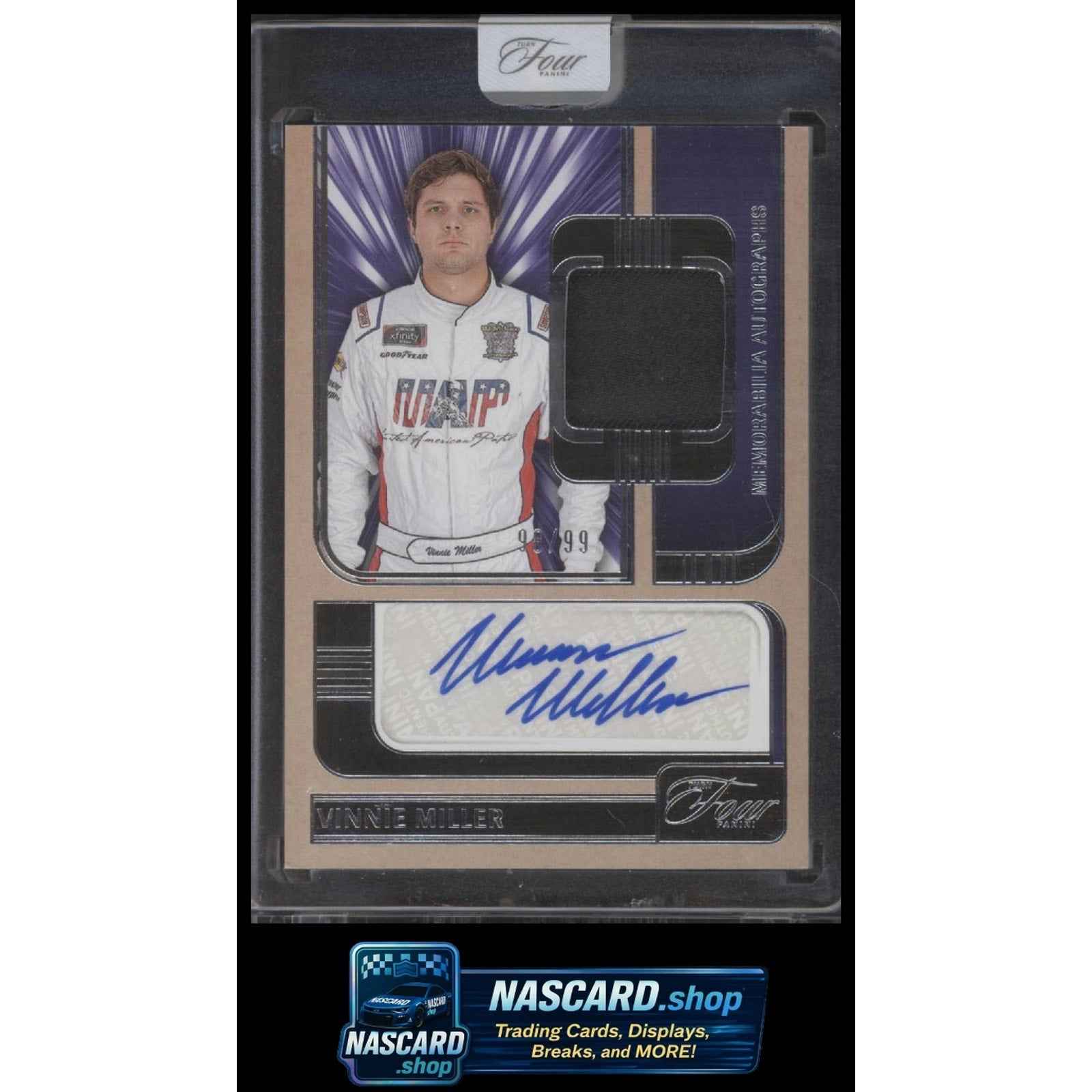 2025 Panini Turn Four #MA-VML Vinnie Miller Memorabilia Autographs #/99