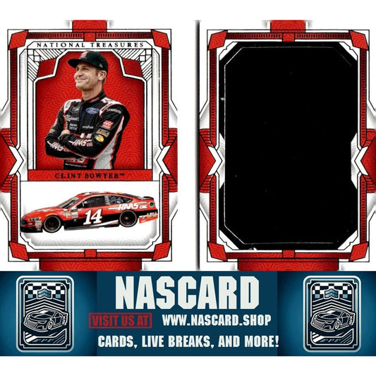 2024 National Treasures Jumbo Firesuit Booklet Clint Bowyer /25 - NASCARD.shop