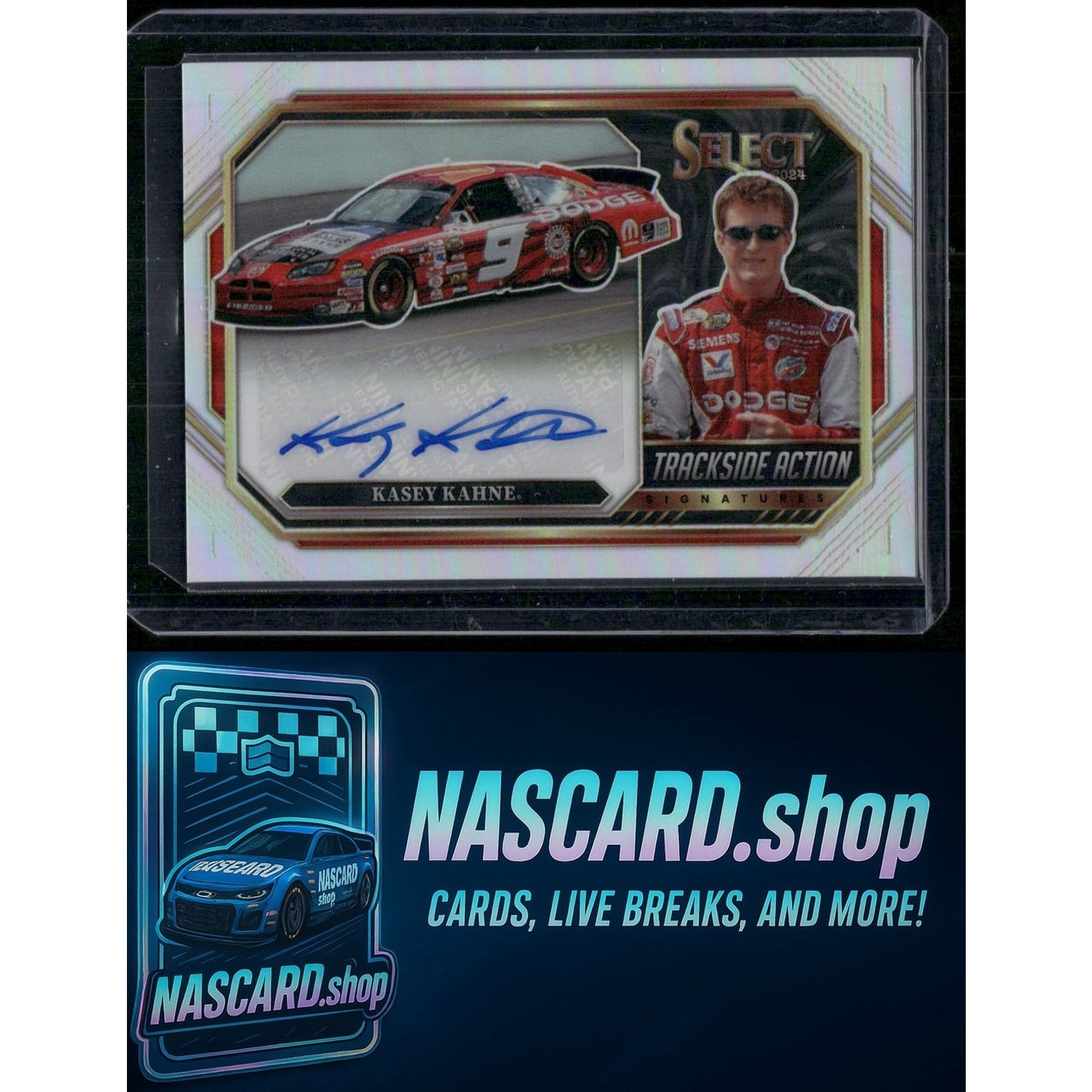 2024 Panini Select #TAS-KKN Kasey Kahne Trackside Action Signatures