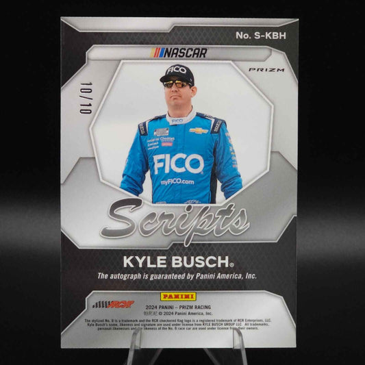 2024 Panini Prizm Racing Scripts Mojo #S-KBH Kyle Busch 10/10 - NASCARD.shop