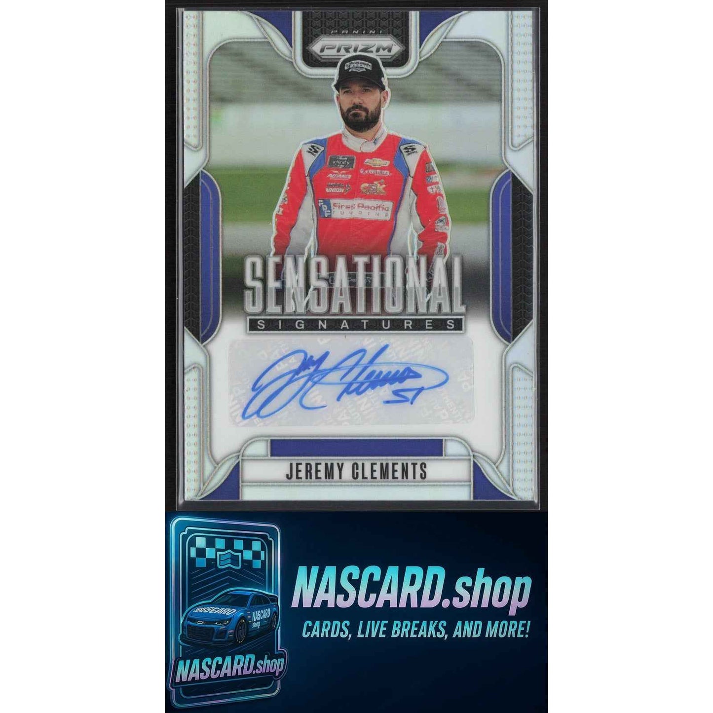 2025 Panini Prizm #SS-JCT Jeremy Clements Sensational Signatures Prizm