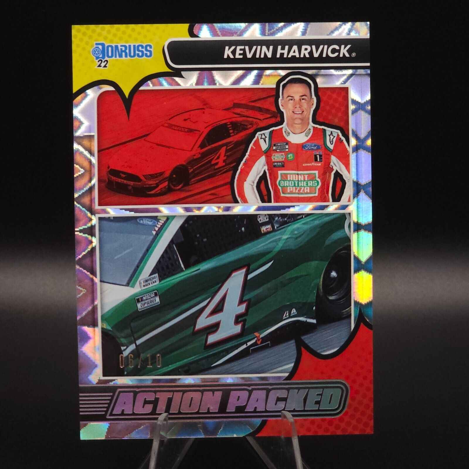 2022 Panini Donruss NASCAR - Action Packed Xplosion Kevin Harvick #5 /10 - NASCARD.shop