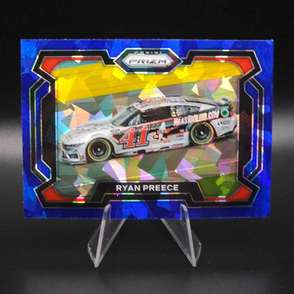 2024 Panini Prizm Racing Rides Blue Cracked Ice #40 Ryan Preece - NASCARD.shop
