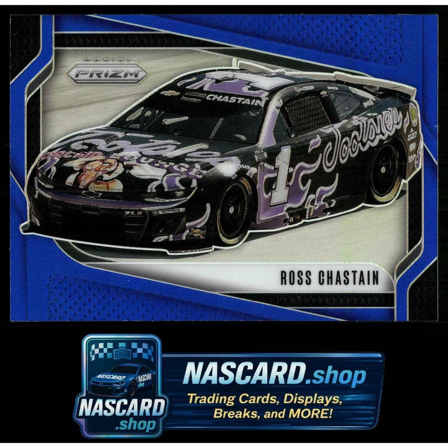 2025 Panini Prizm #124 Ross Chastain Blue #/199
