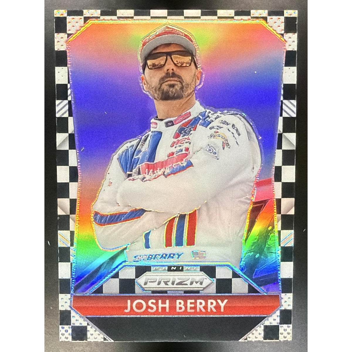 2025 Panini Prizm NASCAR Josh Berry #171 Throwback Checkered Flag Prizms 38/75