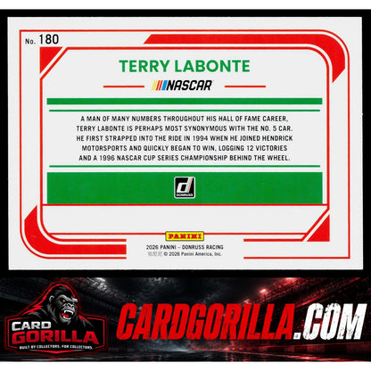 2026 Donruss #180 Terry Labonte Red #/299