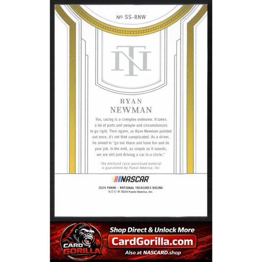 2024 Panini National Treasures #SS-RNW Ryan Newman Silhouettes #/99
