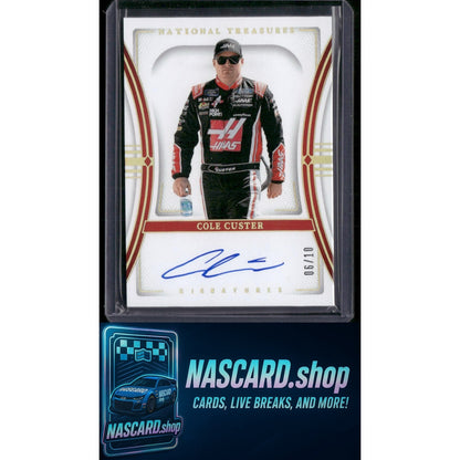 2024 Panini National Treasures #S-CCT Cole Custer Signatures Holo Gold #/10