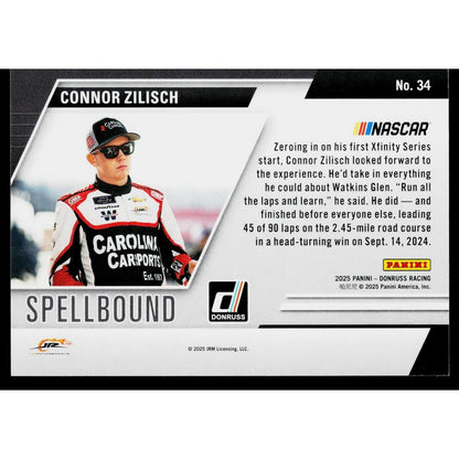 2025 Donruss #34 Connor Zilisch Spellbound Purple Ice #/149