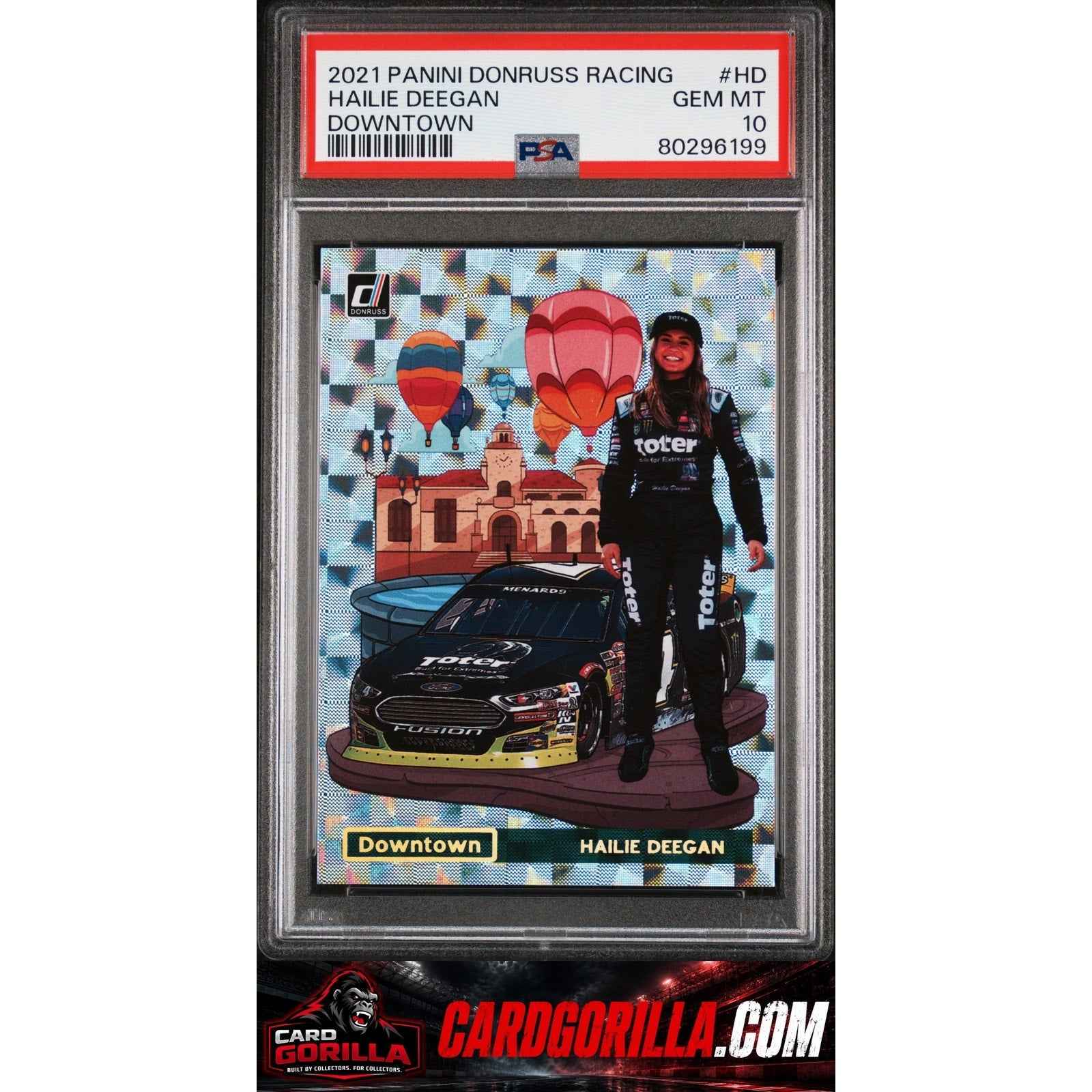 2021 Panini Donruss Racing Downtown #HD Hailie Deegan Downtown PSA 10