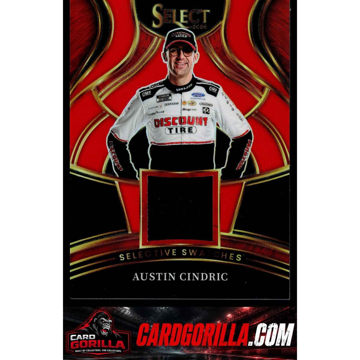 2026 Panini Select #SS-ACD Austin Cindric Selective Swatches Red Prizms #/99