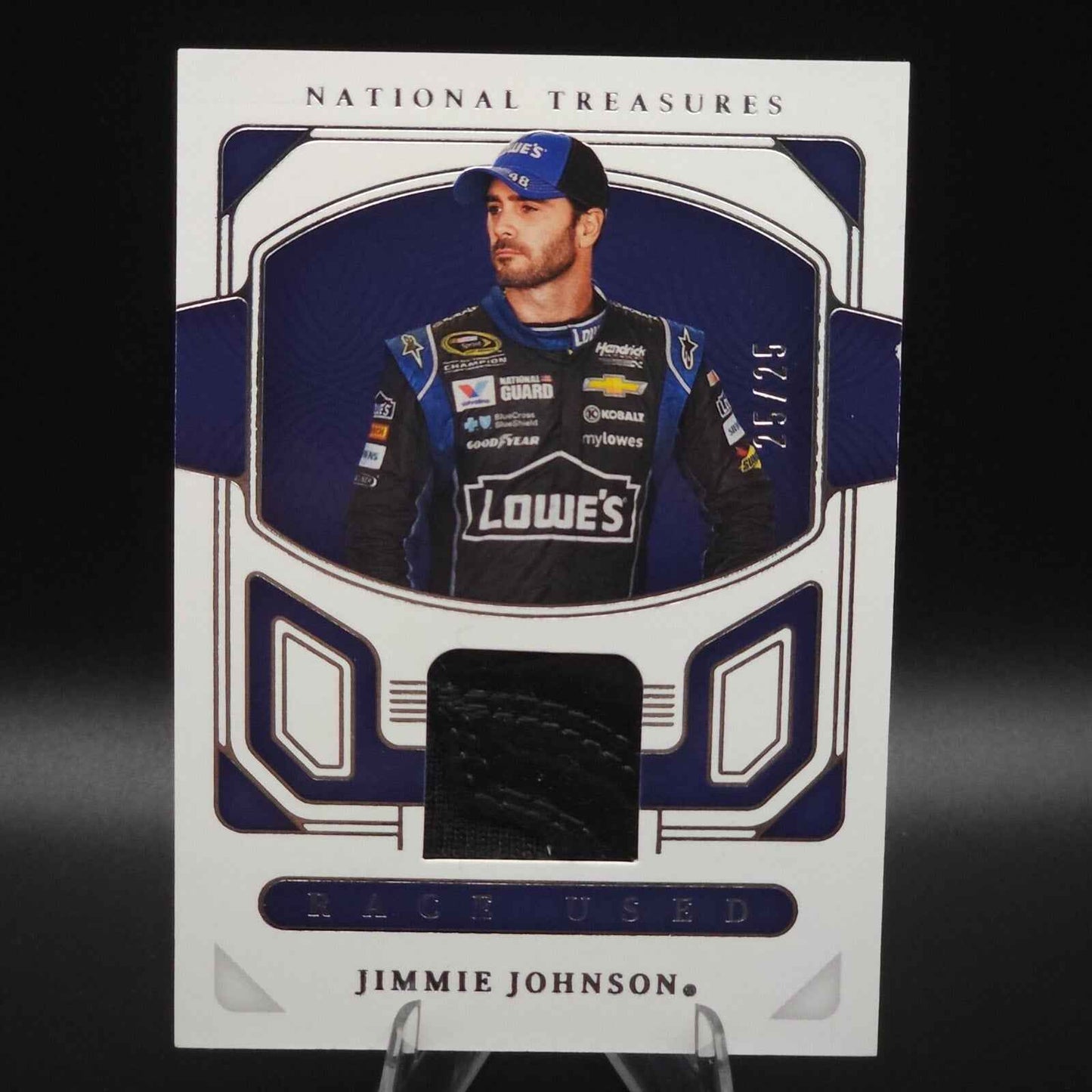 2023 Panini National Treasures Race Used Jimmie Johnson #RU-JJN Glove /25 (MEM) - NASCARD.shop