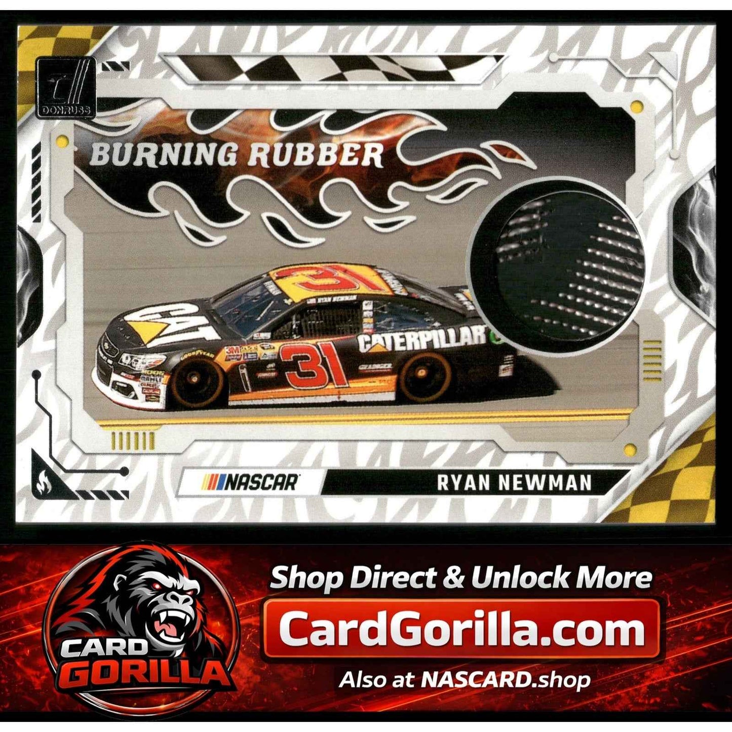 2025 Donruss #BRM-RNM Ryan Newman Burning Rubber Materials
