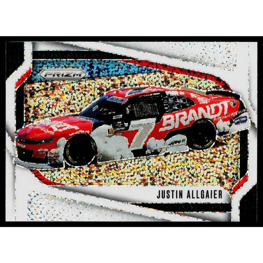2025 Panini Prizm #119 Justin Allgaier White Sparkle