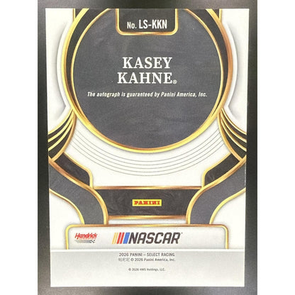 2026 Panini Select NASCAR Kasey Kahne #LS-KKN Legendary Signatures Auto