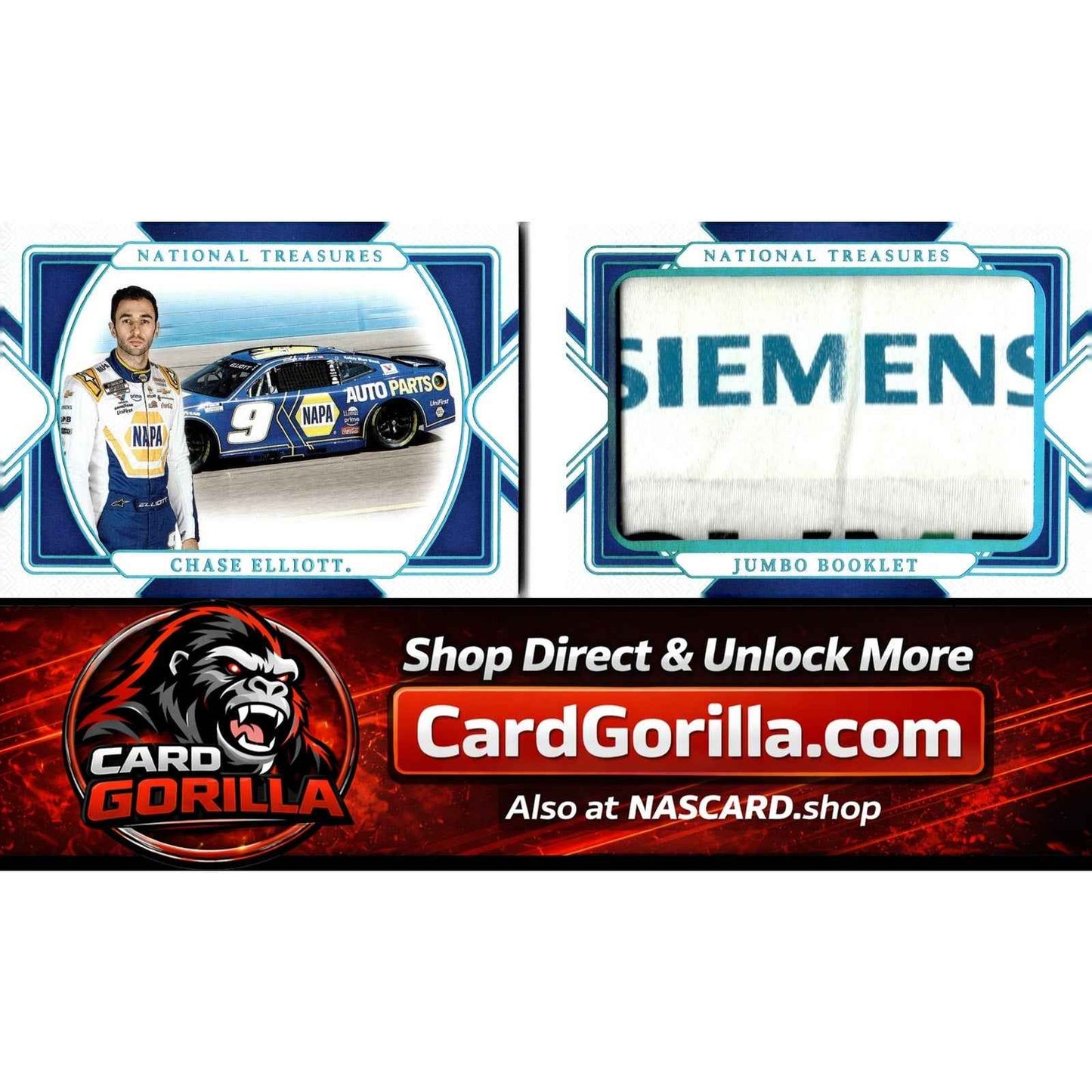 2025 National Treasures Chase Elliott Jumbo Booklet Firesuit Sponsor Logo