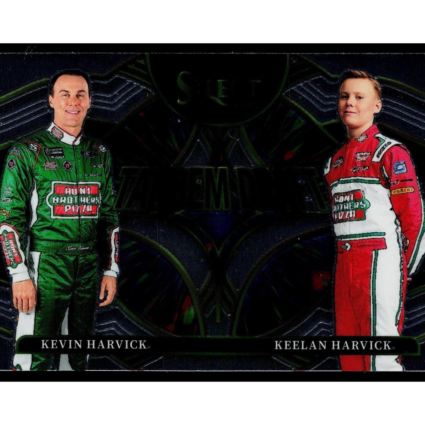 2026 Panini Select #7 Kevin Harvick / Keelan Harvick Tandem Draft