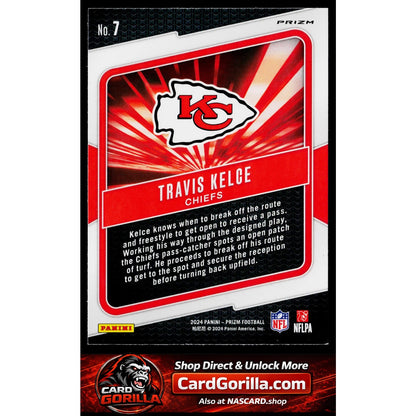 2024 Panini Prizm #7 Travis Kelce Hype Silver Prizm
