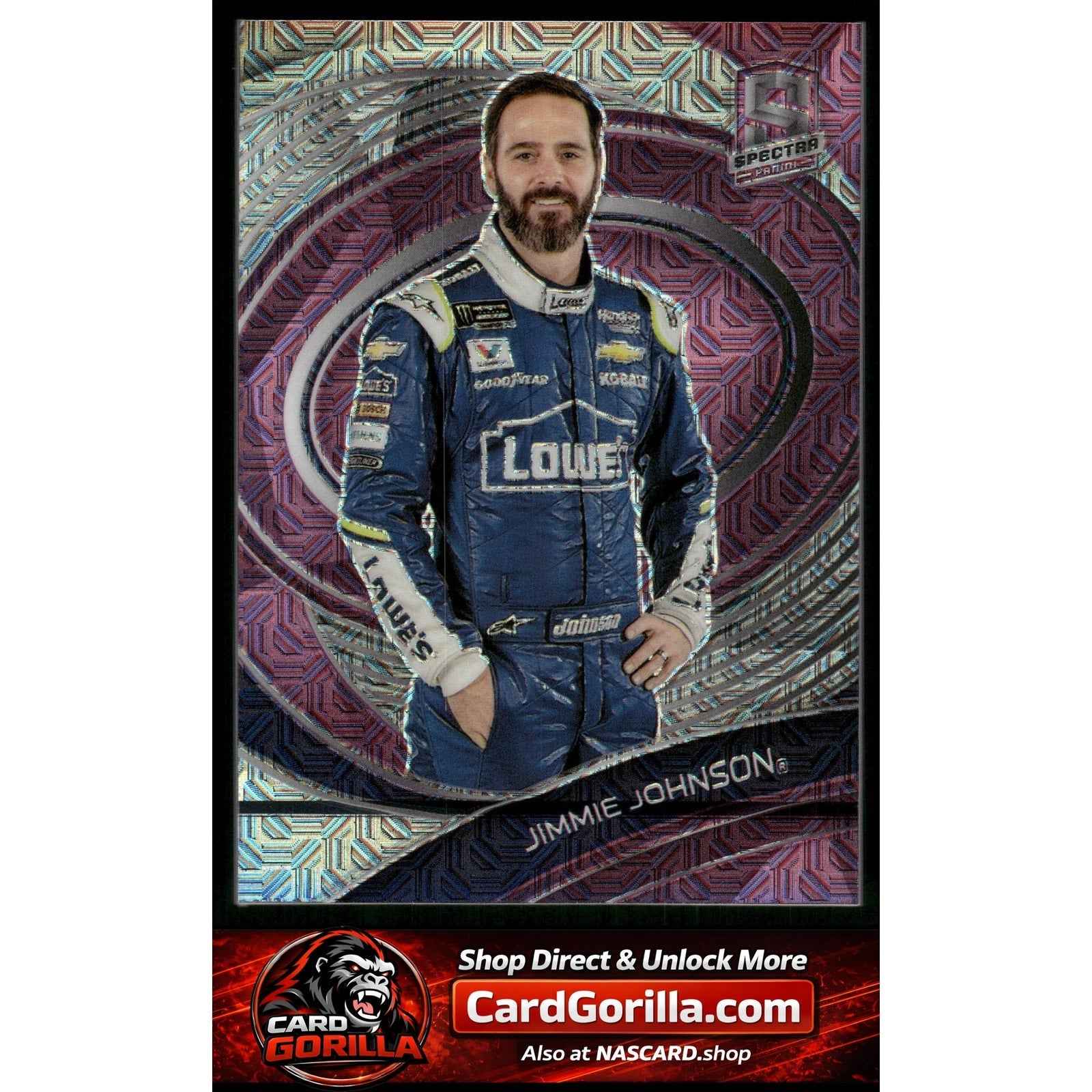 2022 Panini Chronicles #29 Jimmie Johnson Spectra Meta Pink #/25