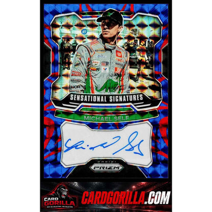 2022 Panini Prizm #S-MS Michael Self Sensational Signatures Reactive Blue #/99