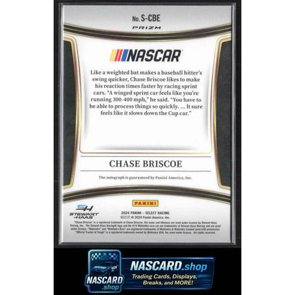 2024 Panini Select #S-CBE Chase Briscoe Signatures