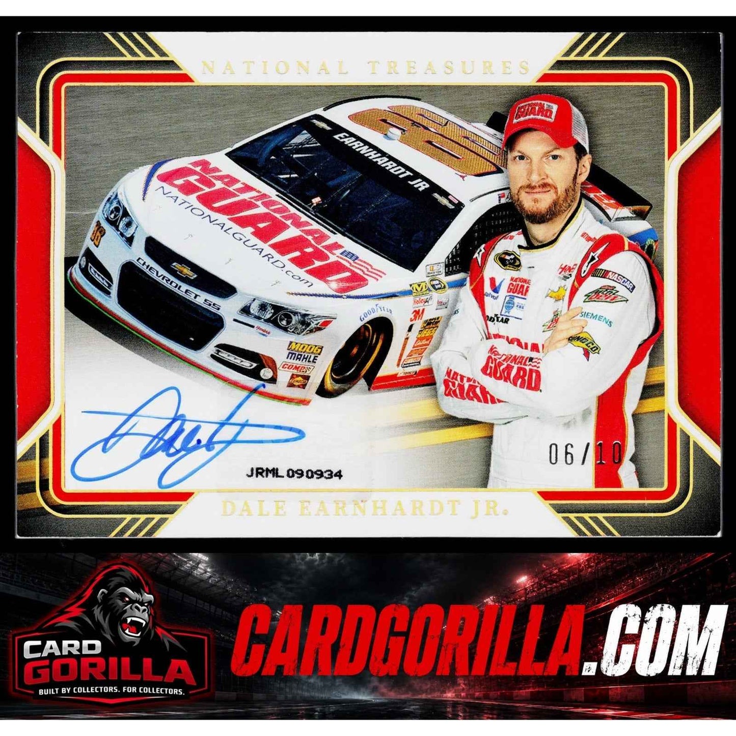 2025 National Treasures Dale Earnhardt Jr Track Pass Signatures Holo Gold #/10