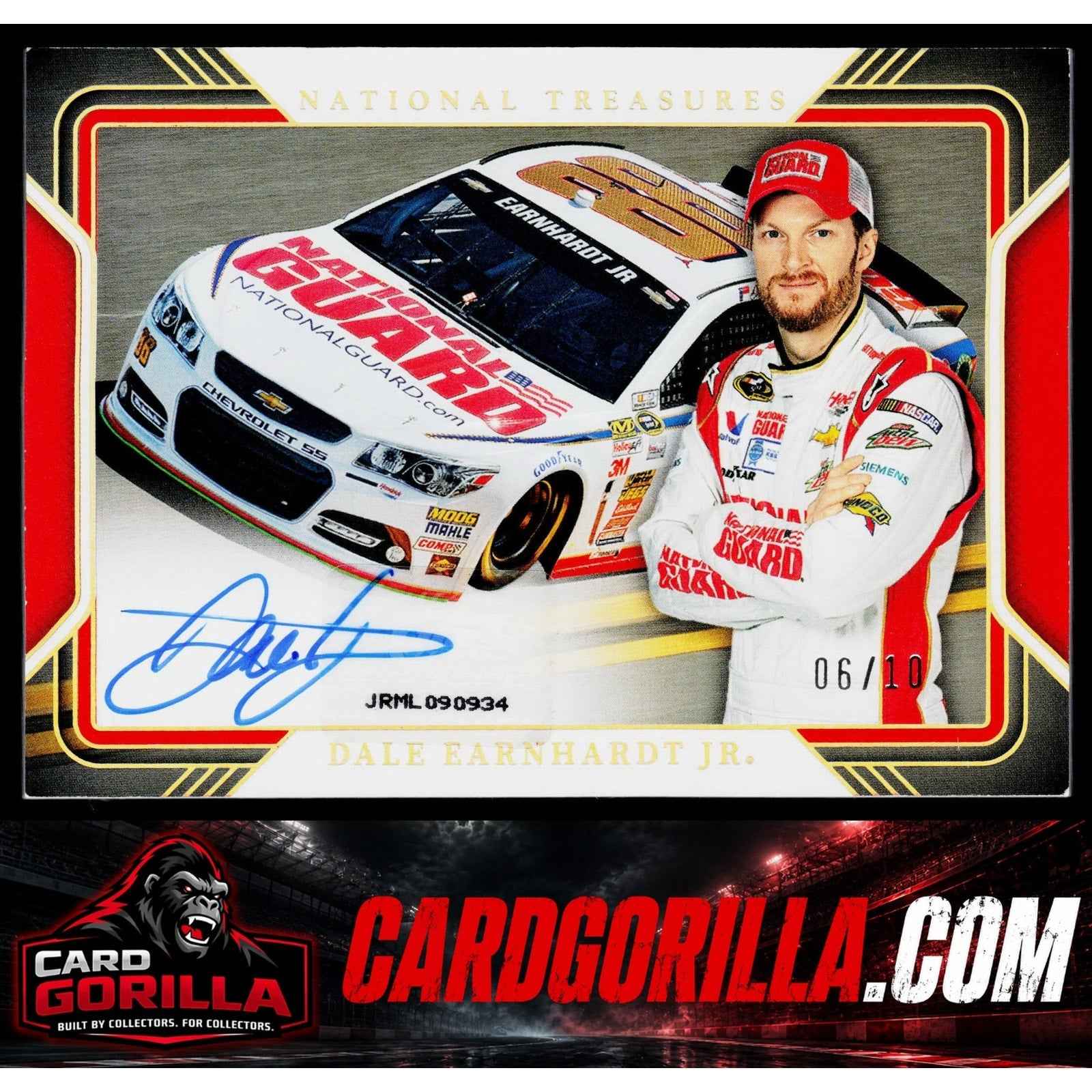 2025 National Treasures Dale Earnhardt Jr Track Pass Signatures Holo Gold #/10