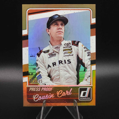 2017 Panini Donruss NASCAR Nickname Variations Press Proof #45 Carl Edwards /99 - NASCARD.shop