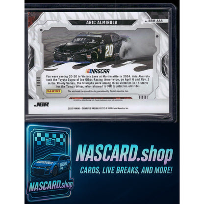 2025 Donruss #BRM-AAA Aric Almirola Burning Rubber Materials - NASCARD.shop
