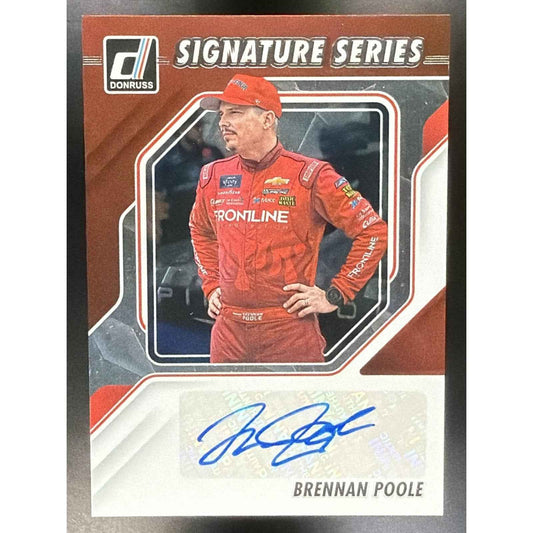 2026 Panini Donruss NASCAR Racing Brennan Poole #25 Signature Series Auto
