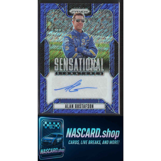 2025 Panini Prizm Alan Gustafson Sensational Signatures FOTL Blue Shimmer #4/4