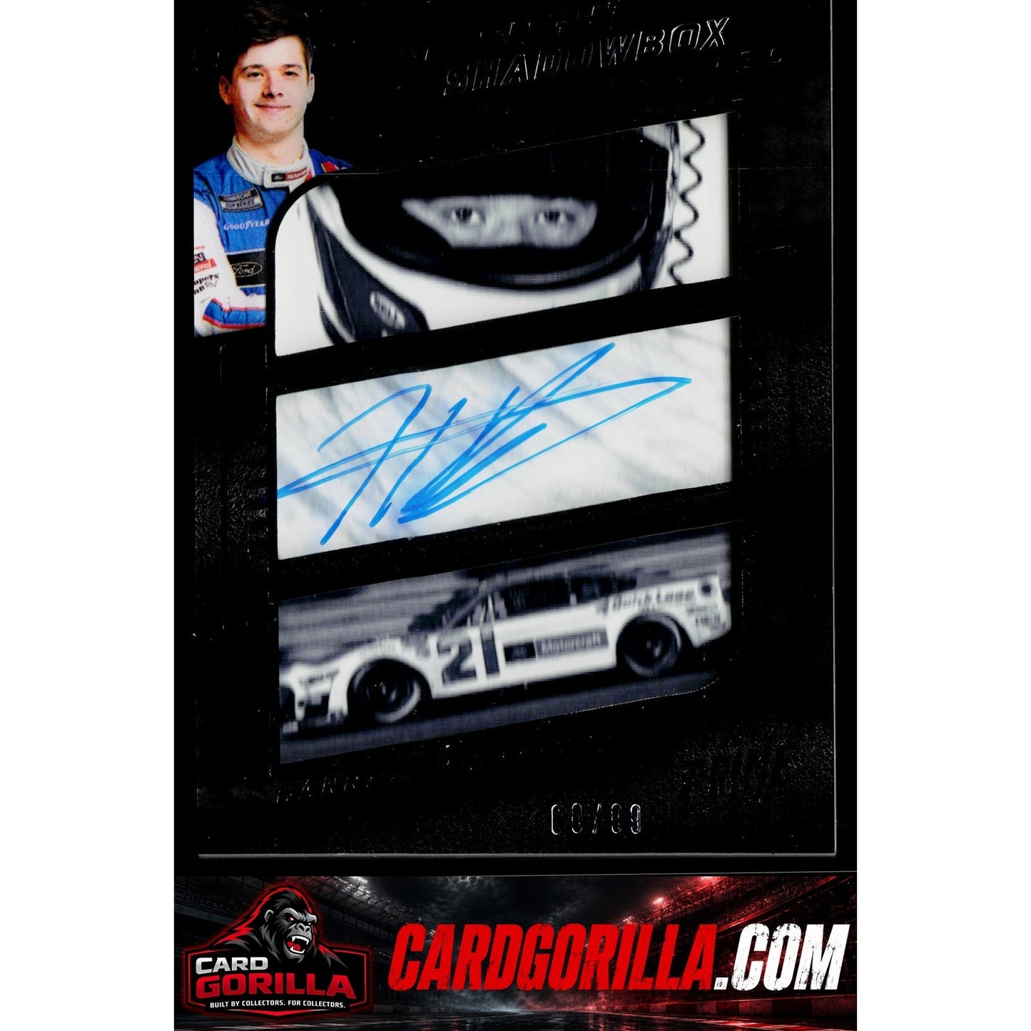 Harrison Burton 2023 Prime Midnight Shadowbox Signatures #/99
