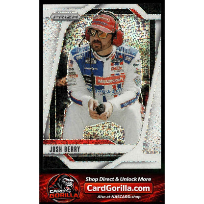 2025 Panini Prizm #82 Josh Berry White Sparkle