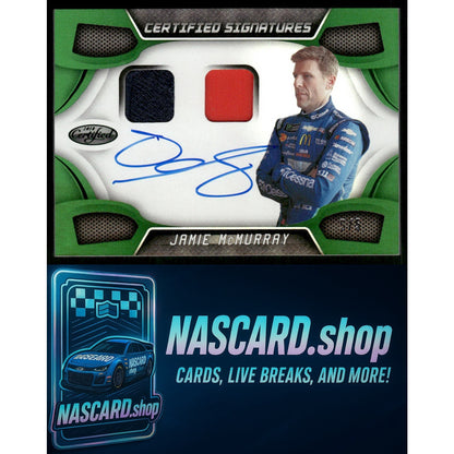 2018 Panini Certified Jamie McMurray Certified Signature Swatches Green #5/5