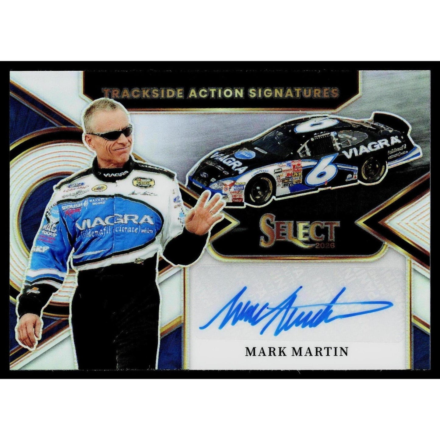 2026 Panini Select #TAS-MMR Mark Martin Trackside Action Signatures