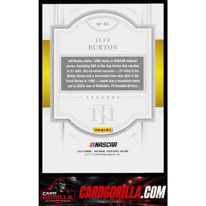2024 Panini National Treasures #84 Jeff Burton #/49